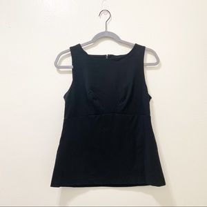 Cabi Black Sleeveless High Neck Peplum Blouse 6